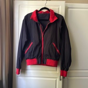 Brandy Mellville Dark Navy n Red Windbreaker